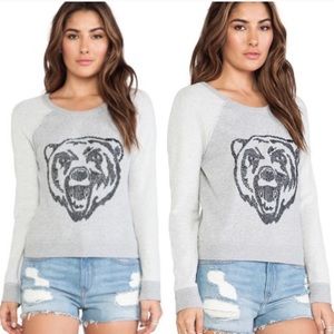 Free People Big Bad Bear Sweatshirt